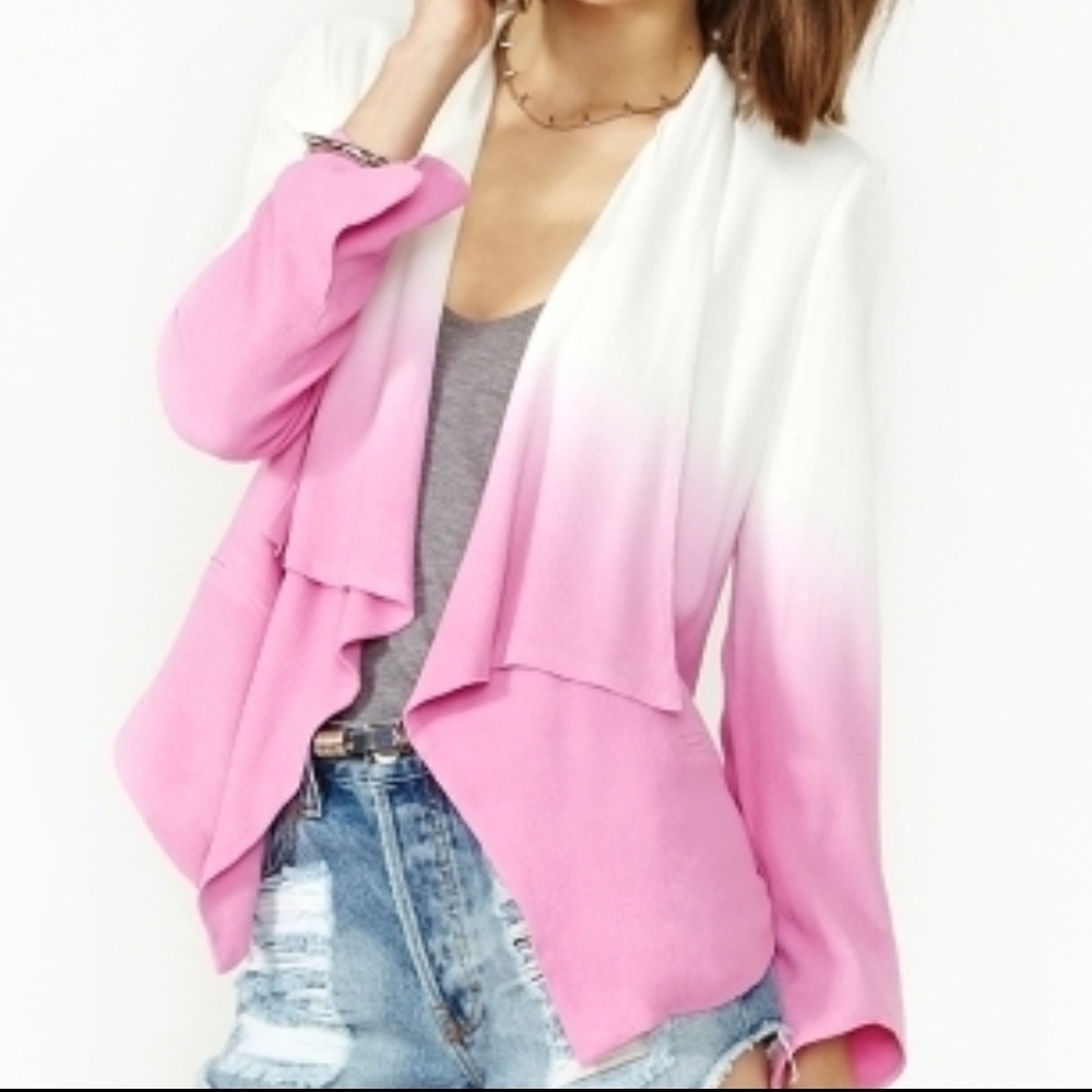 Sugarlips pink ombré blazer- NWT